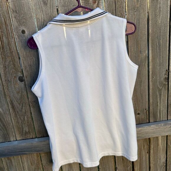 Vintage Passports sleeveless collared top size large - Picture 6 of 6